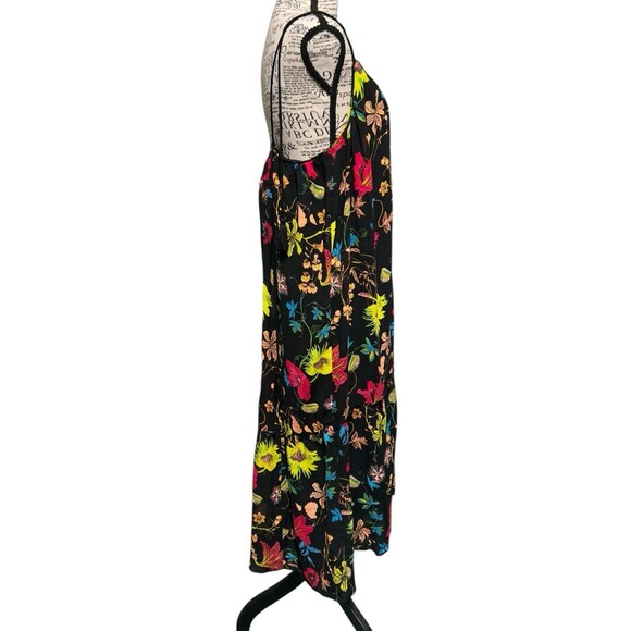 H&M Conscious Womans 6 babydoll neck Tropical Floral Goth Fairy Y2K Boho HOCO - Picture 2 of 8